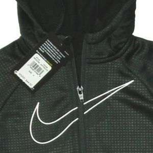 Boys Nike Hoodie Zip front Dry Big Swoosh Athletic